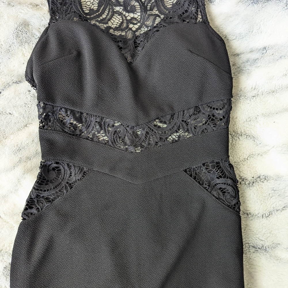 🌑 Windsor Black Lace Backless Dress 🌑